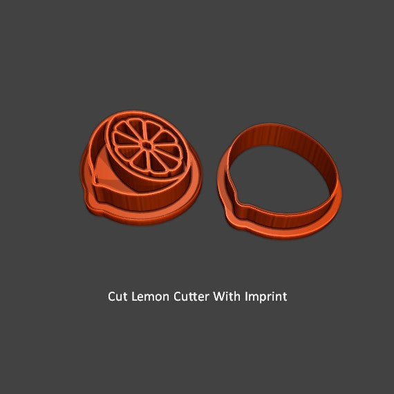 Cut Lemon Earring Cutter Set With Imprint-Cutters-seb3dcustomdesigns