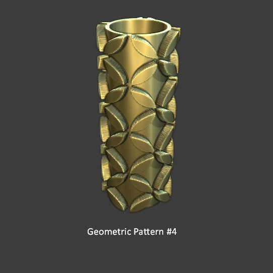 Geometric Pattern Texture Roller # 4-Textured Rollers-seb3dcustomdesigns