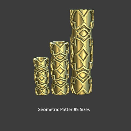 Geometric Pattern Texture Roller # 5-Textured Rollers-seb3dcustomdesigns