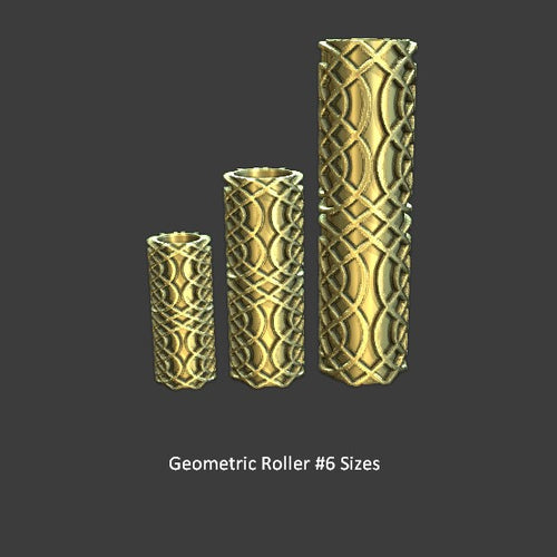 Geometric Pattern Texture Roller # 6-Textured Rollers-seb3dcustomdesigns
