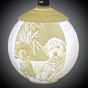 Personalized Christmas Ornament-Lithophane-seb3dcustomdesigns