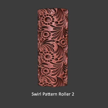 Swirl Pattern Roller # 2-Textured Rollers-seb3dcustomdesigns