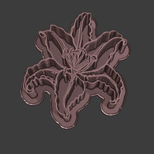 Load image into Gallery viewer, Easter Lily With Stamp Cookie Cutter STL File-STL Digital Download-seb3dcustomdesigns
