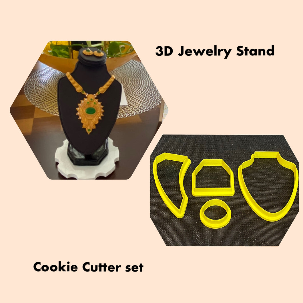 3D Jewelry Stand Cookie Cutter Set