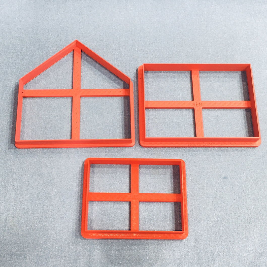 Gingerbread House Kit Cutters - 3 Piece Set